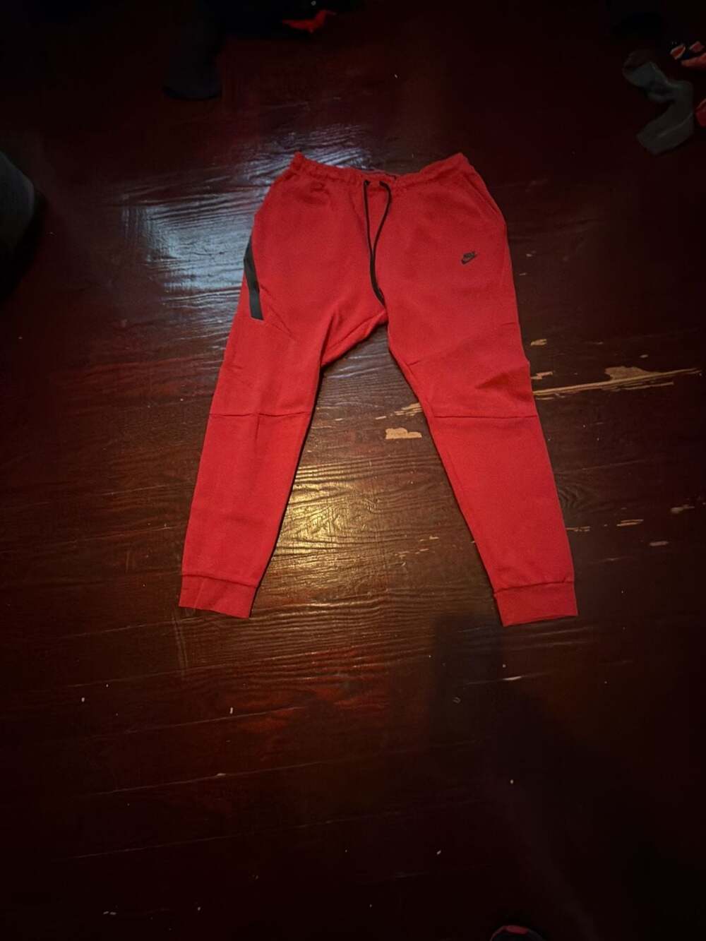 Nike Tech Fleece Men's Jogger Sweatpants Red Size XL